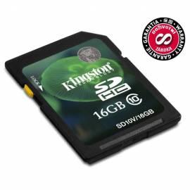 Speicher Karte Kingston 16 GB SDHC Class 10 Wert-Flash-Karte Bedienungsanleitung