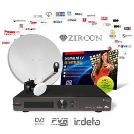 Satellite komplet Zircon 007,80par.,2 satelliteYLink HD IRDETO