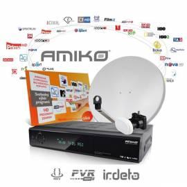 Satelliten Sie Komplet Amiko SHD 8320 CX, 80par., 2 Satelliten, CSLink Neom.