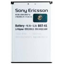 Bedienungshandbuch Akku Sony Ericsson BST-37 Li-Pol 1500 mAh, BULK