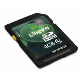 Handbuch für Memory Card Kingston 4GB Secure Digital SDHC - Klasse 10