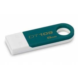 Datasheet Kingston 8 GB USB 2.0 DataTraveler USB Flash-109-blau/grün