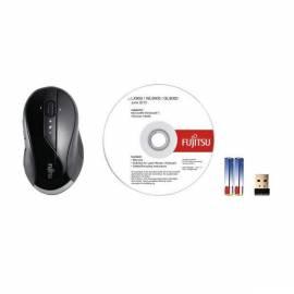 Maus Fujitsu Wireless Laser WL9000, 800 / 1600dpi, Microreceiver, 2 X AA