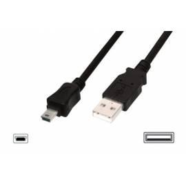Service Manual DIGITUS USB-Kabel, ein Männchen um 5pin Mini-B-Stecker, 2 X geschirmt, 1 m, schwarz