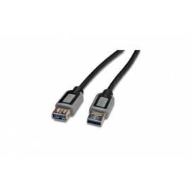 DIGITUS USB 3.0 Verlängerungskabel A/Stecker auf Buchse 1, 8 m, grauschwarz - Anleitung
