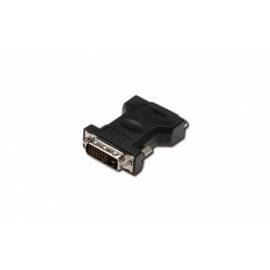 DIGITUS Adapter Kabel DVI-D (24 + 1) Stecker auf DVI-I (24 + 5 Buchse, schwarz)