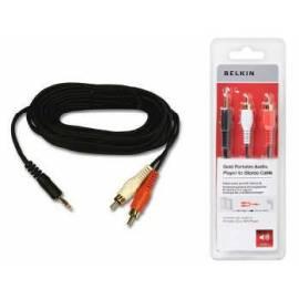 Kabel Belkin Audio 3, 5mm Jack-RCA, Gold Serie, 5m