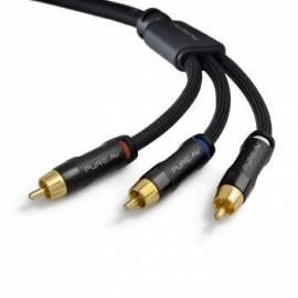 Bedienungsanleitung für Kabel Belkin AV Black Component video, 3RCA/3RCA, 5m