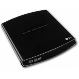 LG SuperMulti 8 x DVD-RW Laufwerk, externe, USB 2.0, Einzelhandel, schwarz