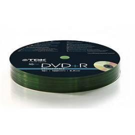 TDK DVD + R 16 x Shrink Wrap Spindl 10 ks /pack der Festplatte