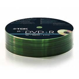 Media TDK DVD + R 16 x Shrink Wrap Spindl 25 Stk /pack