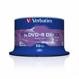 Bedienungshandbuch Festplatte Verbatim DVD + R 8,5 GB DL 8 x 50-Kuchen