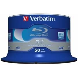 Festplatte Verbatim BD-R SL LTH-AZO 25GB 6 x 50-Kuchen - Anleitung