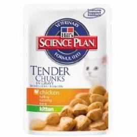 Saftige Taschen Hill-s Tender Chunks Kitten Huhn, 100g