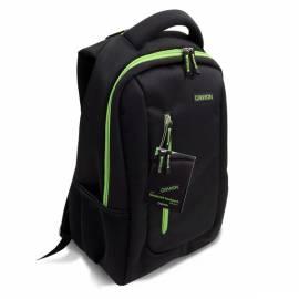 Laptop-Rucksack-CANYON schwarz-grün, ein Notebook bis 16  