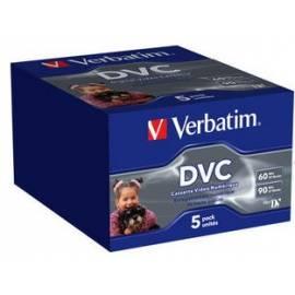 Kazeta Verbatim Mini DV 60min., 5ks/Pack (47652)