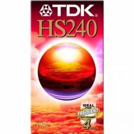 VHA Kazeta TDK E-240HS 240min. 5ks/pack