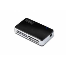 Kartenleser DIGITUS all-in-One USB 2.0 unterstützt T-Flash, einschließlich USB A/M mini5P Kabel