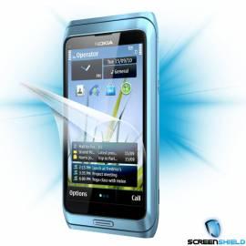 Schutzfolie Screenshield auf dem Bildschirm für Nokia E7 - Anleitung