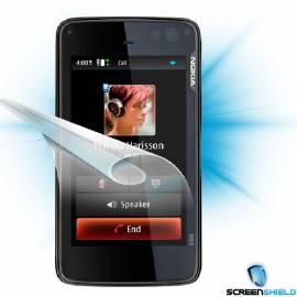 Schutzfolie Screenshield auf dem Display für Nokia N900