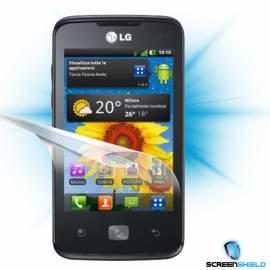 Schutzfolie Screenshield auf dem Display für LG Optimus HUB E510 Bedienungsanleitung