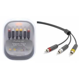 3RCA Kabel Belkin AV grau / 3RCA Audio video, 1m