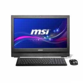 Computer alle In ein MSI AP2011-038CS / 20 & LCD + PC / schwarz / G620 / 2GB / 500GB / DVD / W7 Pro