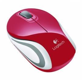 Maus Logitech Wireless Mini M187 rot