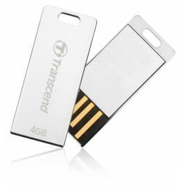 Flash USB 4 GB Transcend JetFlash T3S/USB 2.0, USB 2.0-holba.silver Sie