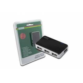 Bedienungsanleitung für DIGITUS USB-Hub USB 2.0 high-Speed-Hub 4-Port, schwarz, inkl. Power supply