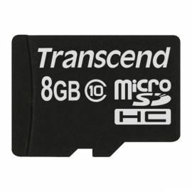 Speicherkarte Transcend McroSDHC 8GB Class 10 Bedienungsanleitung
