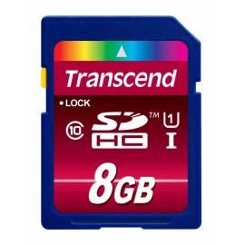 Bedienungsanleitung für Speicherkarte Transcend SDHC 8GB Class10 UHS1