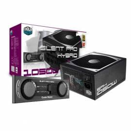 Zdroj CoolerMaster Silent Pro Hybrid Gold 1050W voll modulare PFC v2. 3, 13, 5cm Lüfter