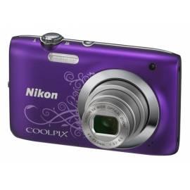 Bedienungsanleitung für Kamera Nikon Coolpix S2600 Lineart lila