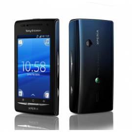 Handy Sony-Ericsson Xperia X 8 schwarz/blau Bedienungsanleitung