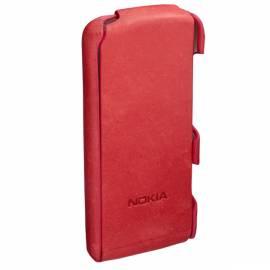 Case für Handy Nokia CP-554 Leder Nokia 700 rot