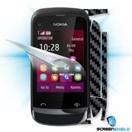 Service Manual Schutzfolie Screenshield Bildschirm + Carbon skin (schwarz) für Nokia C2-02