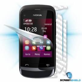 Bedienungsanleitung für Schutzfolie Screenshield Bildschirm + Carbon skin (weiß) für das Nokia C2-02