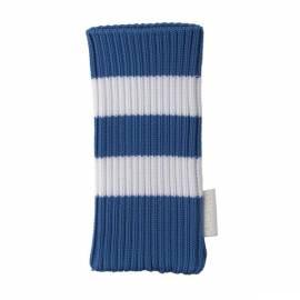 Handy Case Samsung EF-CF06U universal breite Streifen Socke, blau/weiß