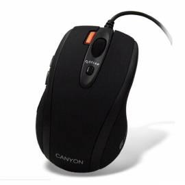 Maus CANYON (G-Laser), 1000dpi, 7tl., schwarz, USB, retail