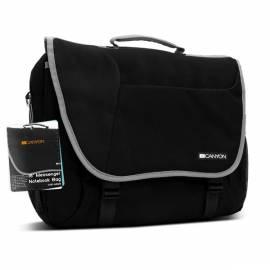 Bedienungsanleitung für Laptop-Tasche CANYON schwarz mit grauen trim, auf Laptops bis 16  