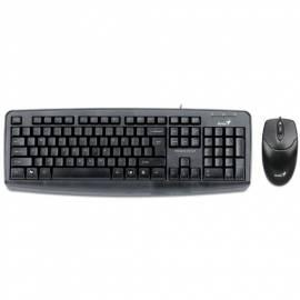 Genie Tastatur und Maus Meilen-110 X Wired set KB-110 X + NS120/USB/schwarz