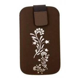 Handy-Etui für frische Blumen iPhone (110x60x10mm) braun