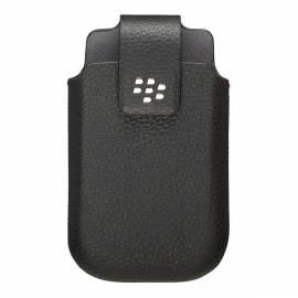 Handyetui für BlackBerry 8520/9300 Curve, Bold 9700/9780, Clips mit Pivot, schwarz Leder