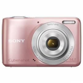 Kamera Sony DSC-S5000 bereitgestellten, Rosa, 4 GB + Ladegerät + Akku + Tasche