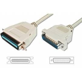 DIGITUS Kabel DB25 Drucker/Centronix36, 1, 8 m, IEEE-1284