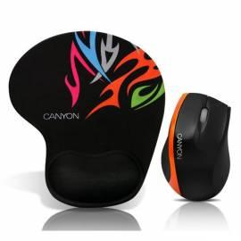 Mouse optisch, 800 dpi, CANYON 3tl + Rad, USB 2.0, schwarz-Orange + Waschmaschine