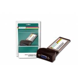 DIGITUS ExpressCard seriell Adapter (2 x DSUB 9/RS-232)