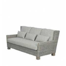 Rattan Sofa Slimit HD Home Design (A40020), natürliche Beige, Beige-grau