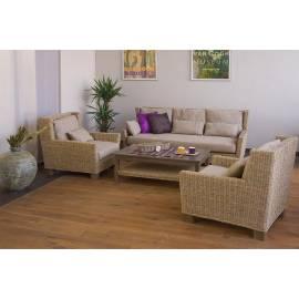 Rattansofa Slimit HD Home-set-Design (A60010), natürliche Beige, Beige-grau